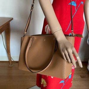 Tory Burch Emerson Small Zip-Top Tote in cardamom- Used, in very good Condition